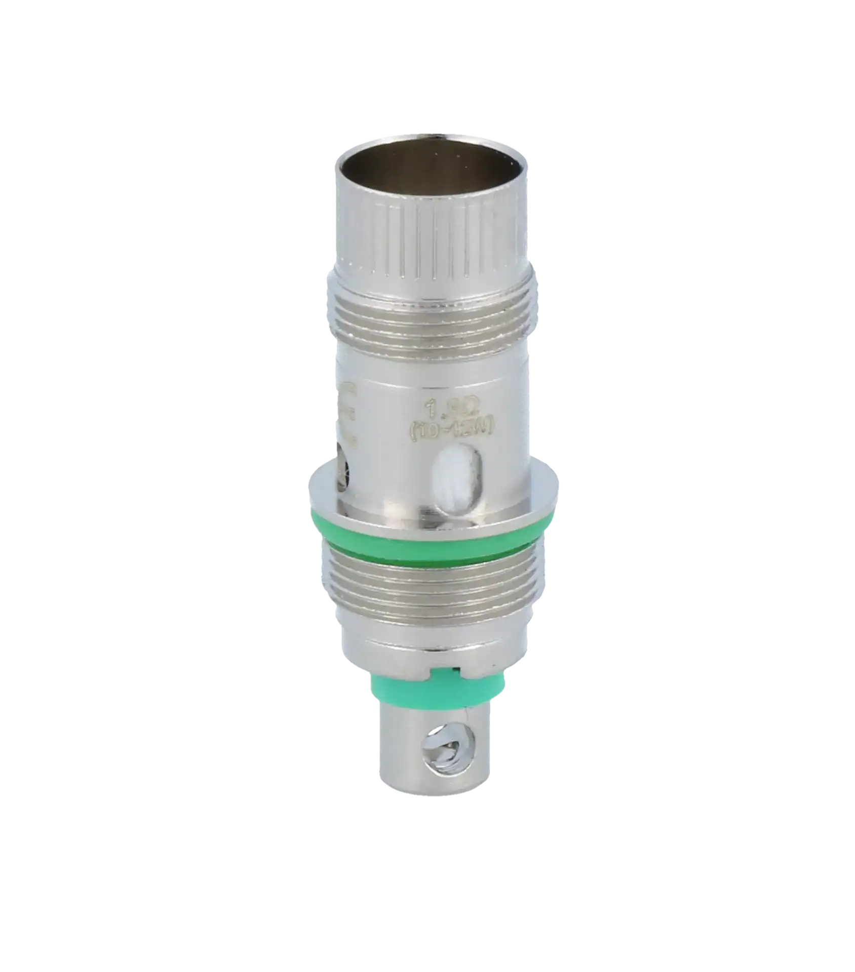 Aspire BVC NS Heads 1,8 Ohm 2 Hochwertiges Wasserleitungsventil mit metallischer Oberfläche und grüner Dichtung, ideal für Sanitärinstallationen.