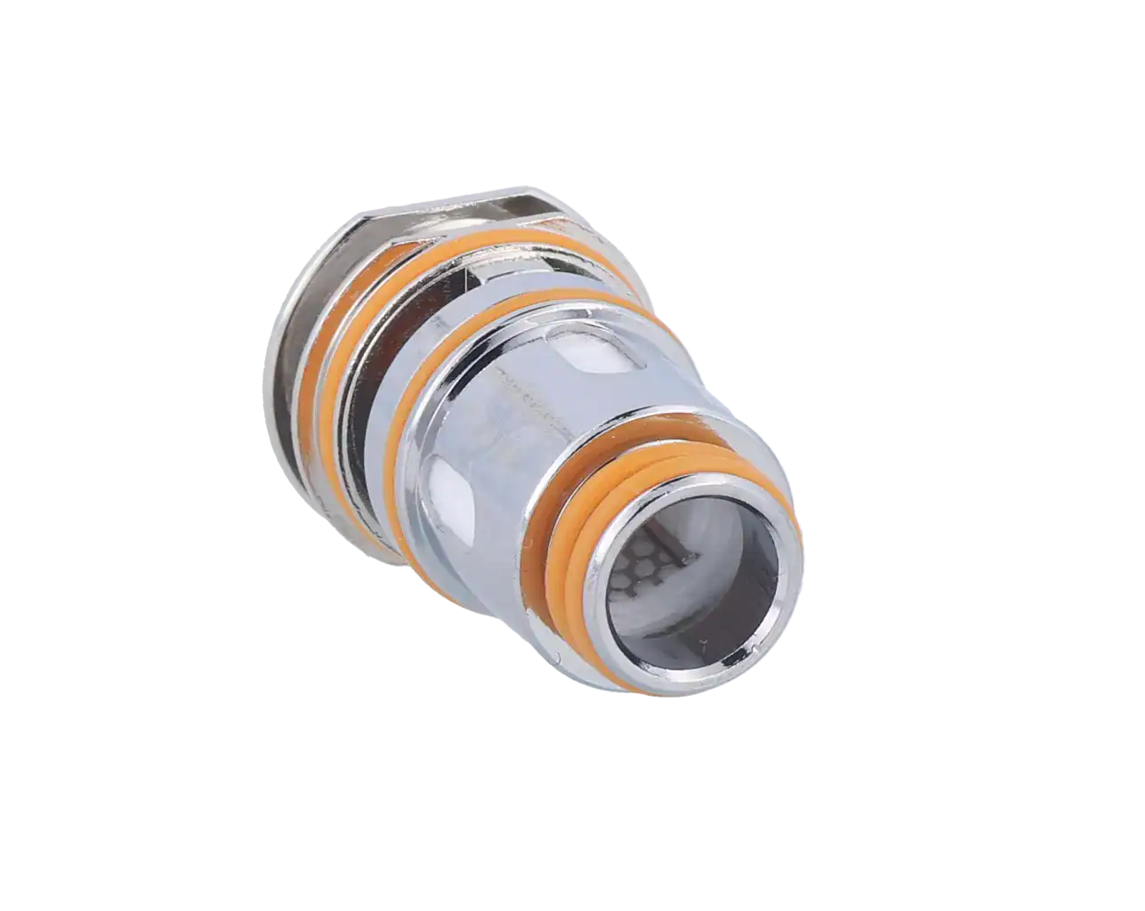 GeekVape P Series Heads 6 Hochwertiger flexibler Schlauchverbinder mit orange Dichtungen, perfektes Zubehör für Wasser-, Heizungs- oder Pneumatiksysteme.