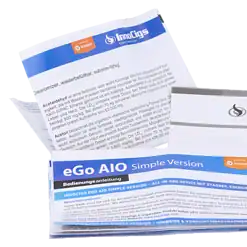EGo AIO e-Zigaretten Kit, einfache Bedienung, tragbar und energieeffizient, inklusive Authentizitätszertifikat, für Dampfer und Einsteiger, hochwertiger Dampfgenuss.