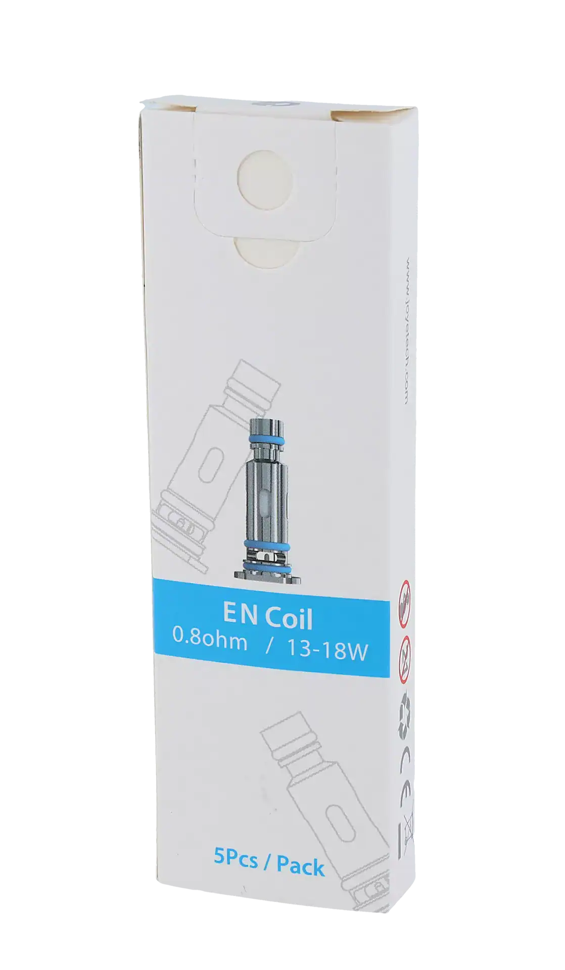 Joyetech EN Head 7 EN Coil Ersatzspule für E-Zigaretten, 0,8 Ohm, 13-18 Watt, 5 Stück Packung.