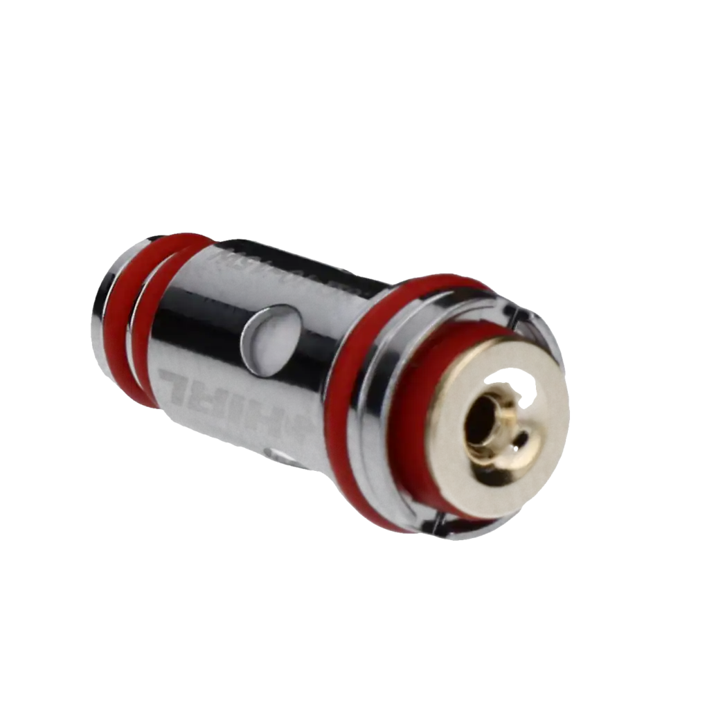 Uwell Whirl Heads 1,8 Ohm 3 Hochwertige Audiokabelstecker mit Goldkontakt, roter Dichtkante und robustem Metallgehäuse, ideal für hochwertigen Klang und langlebige Verbindung in Hi-Fi- und Audioanlagen.